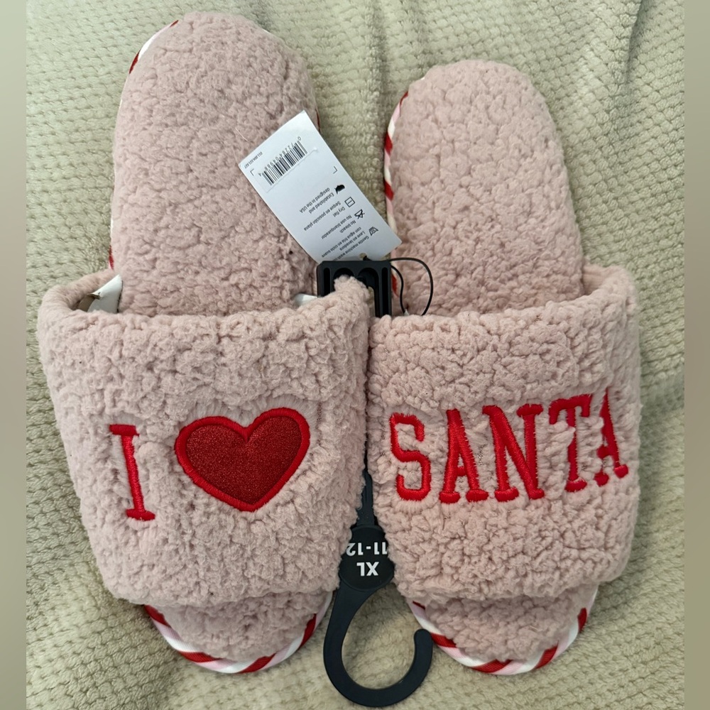 Slippers I Love Santa Memory Foam